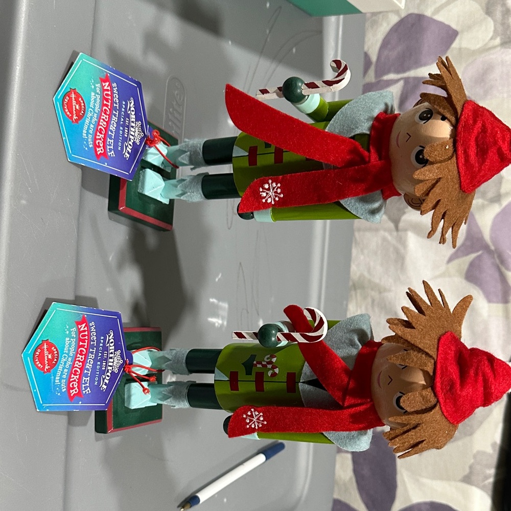 Hallmark Red and Green Nutcracker Figurines